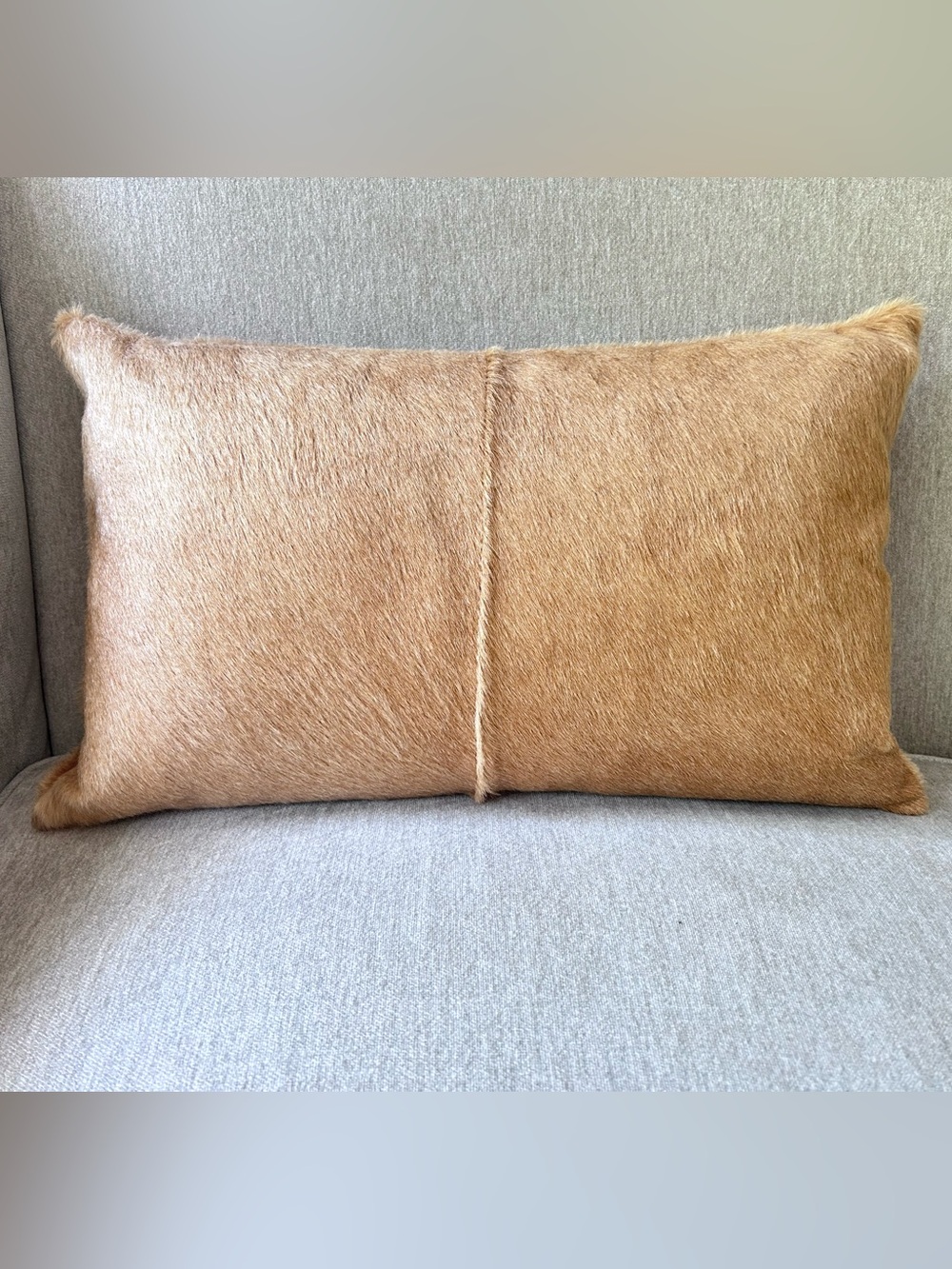 Restoration Hardware hair-on-hide lumbar pillow 20x12